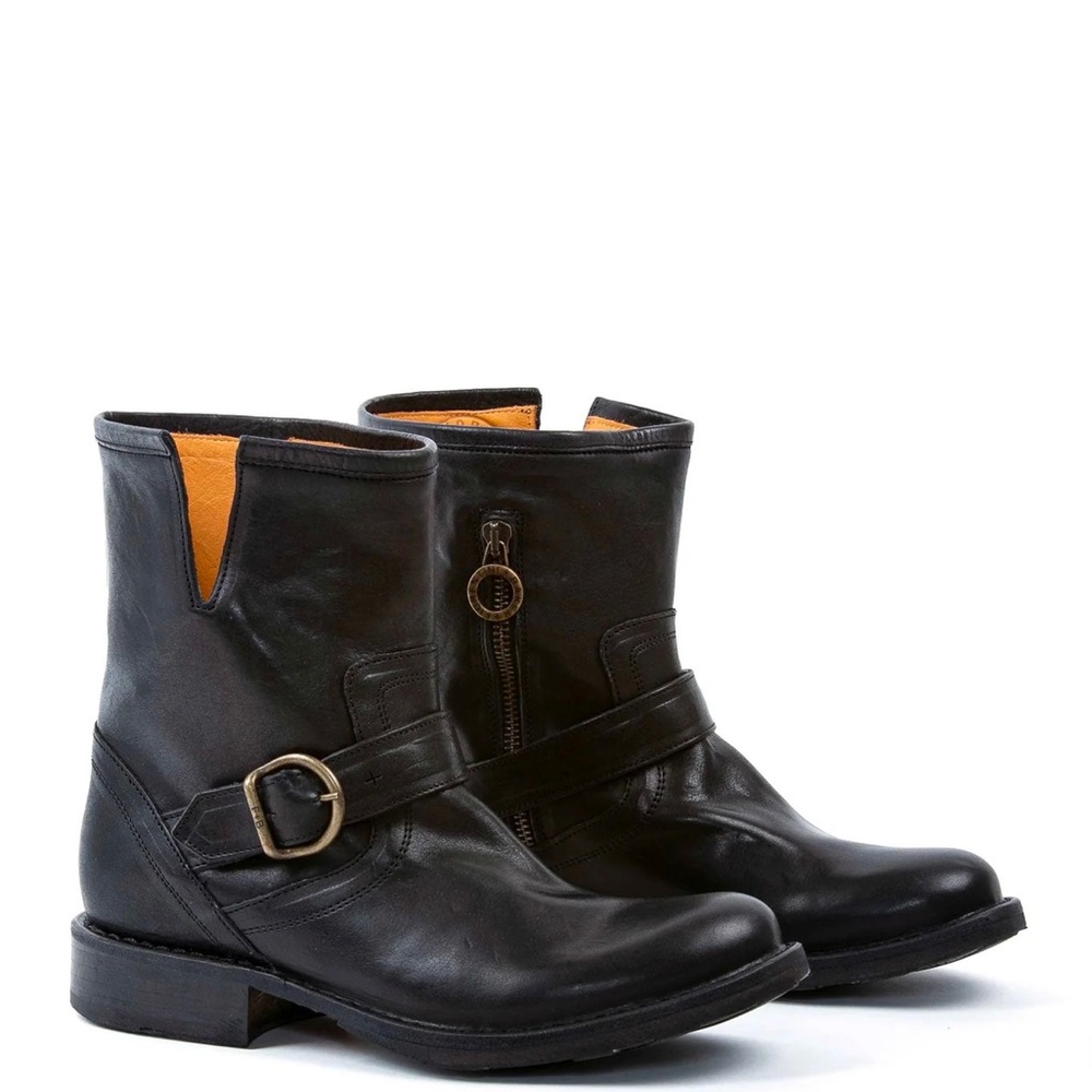 Fiorentini + Baker Eli Moto Boot, Black Leather